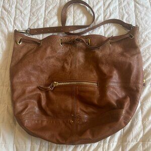 JEROME DREYFUSS Alain Bucket Leather Handbag